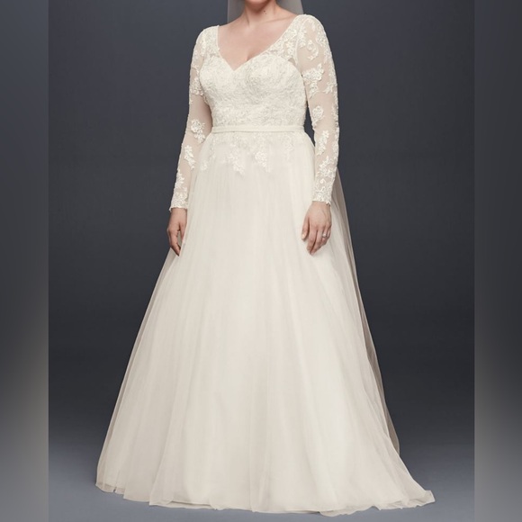 chinese dress ladies David's Bridal Size 4 WG150 Ivory Jacket – Bridal Sense main image 0
